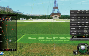 シミュレーションゴルフ練習場モード